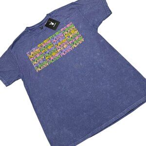 Playboy Women Size L Purple SpellOut Official Licensed Graphic Print T-Shirt NWT